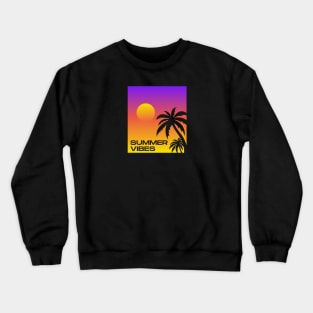 Summer vibes design Crewneck Sweatshirt